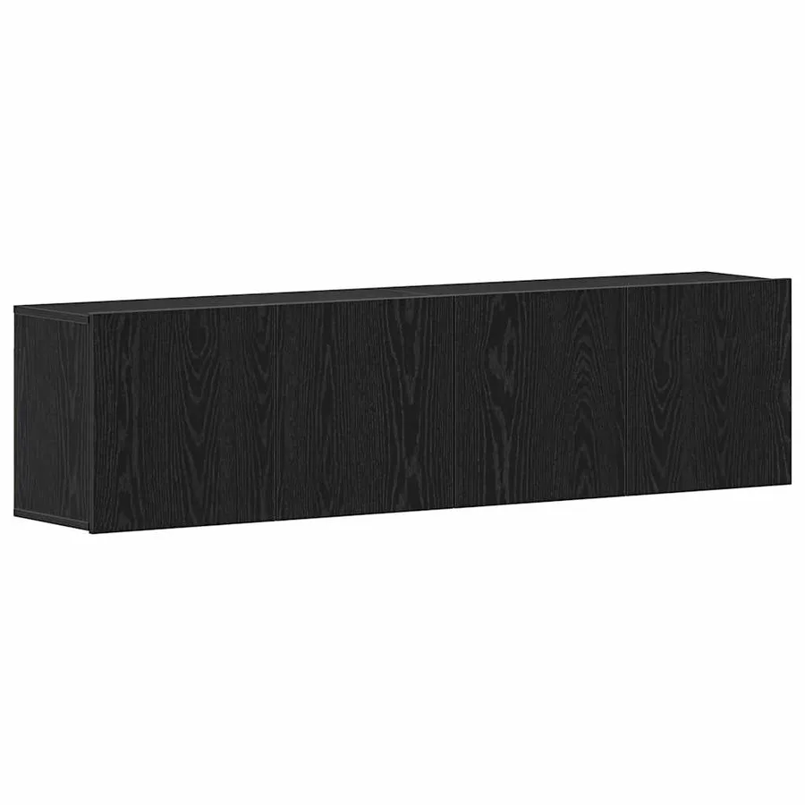 Meubles TV 2 pièces Chêne noir 160 x 30 x 41 cm Bois d'ingénierie - 2