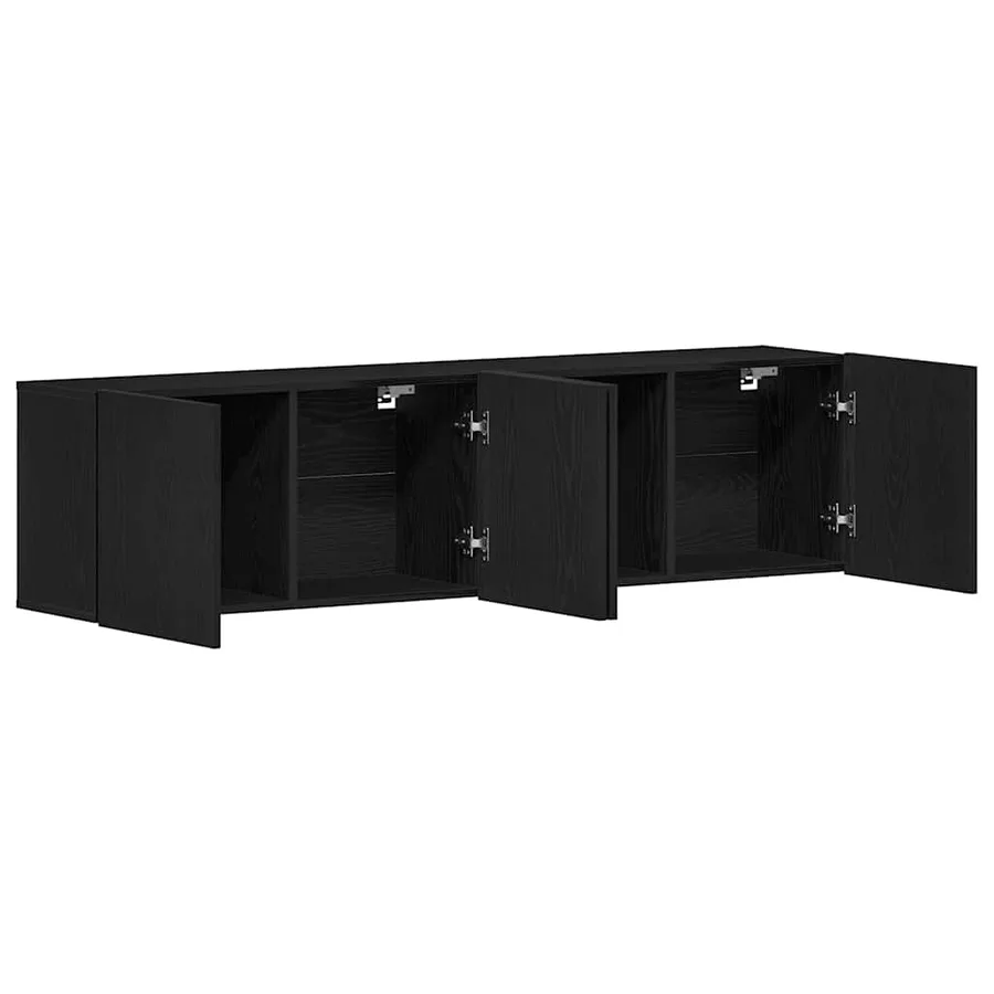 Meubles TV 2 pièces Chêne noir 160 x 30 x 41 cm Bois d'ingénierie - 5