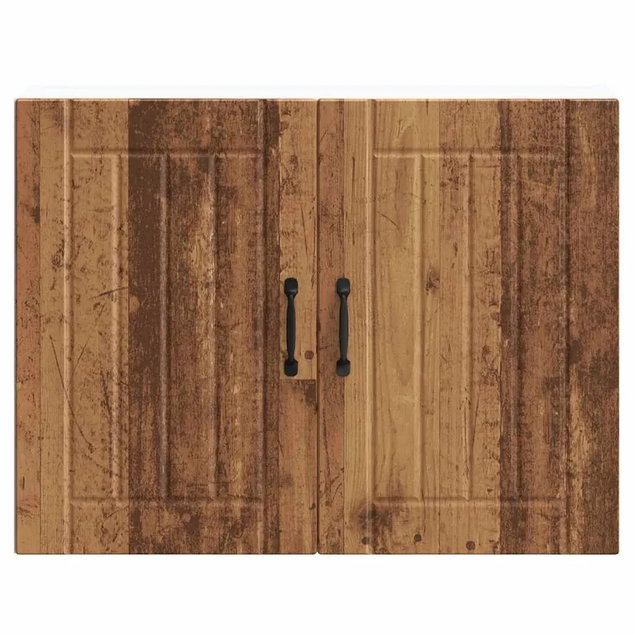 Armoire murale de cuisine Lucca vieux bois bois ingénierie - 4