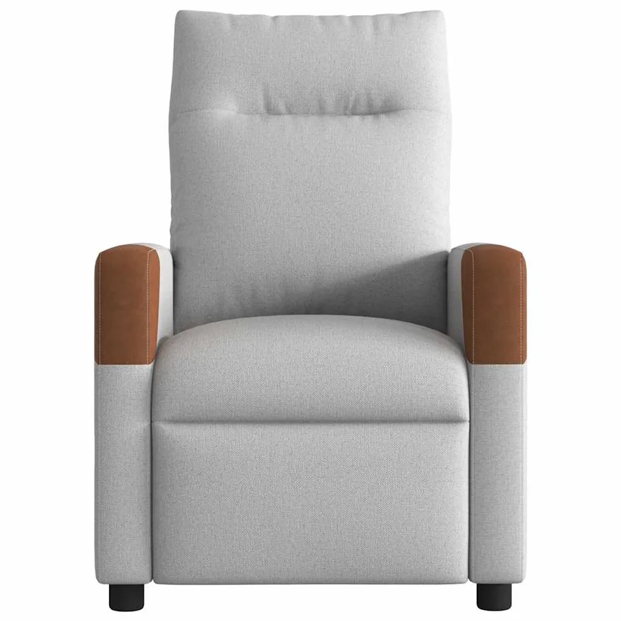 Fauteuil de massage inclinable électrique gris nuage tissu - 5