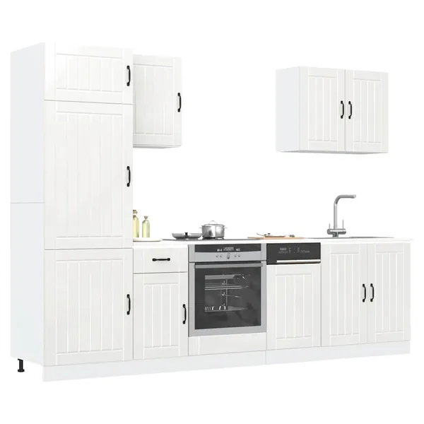 Ensemble d'armoires de cuisine 7 pcs Lucca bois d'ingénierie