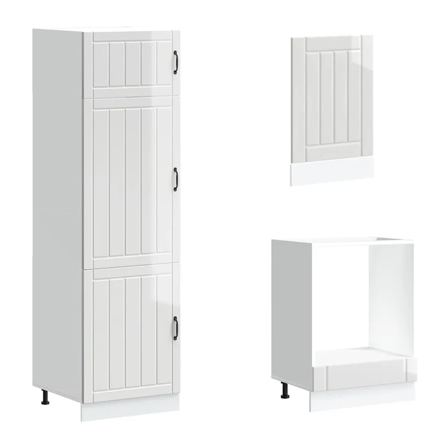 Ensemble d'armoires de cuisine 7 pcs Lucca bois d'ingénierie - 5