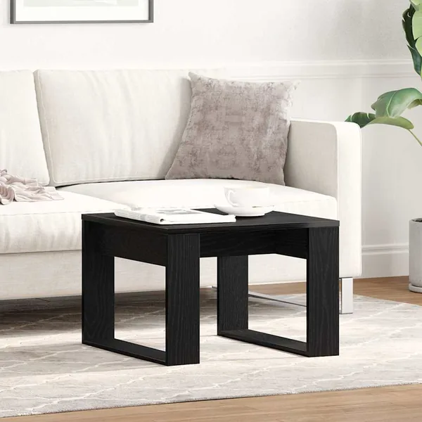 Table basse Chêne noir 50 x 50 x 35 cm Bois d'ingénierie