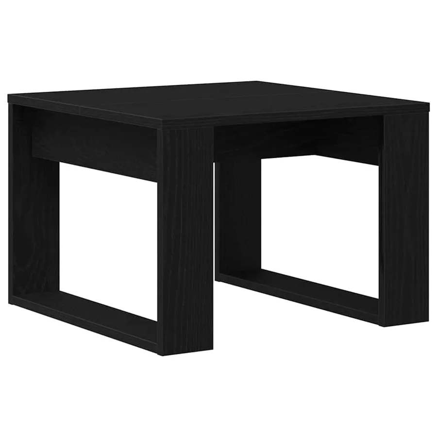 Table basse Chêne noir 50 x 50 x 35 cm Bois d'ingénierie - 5
