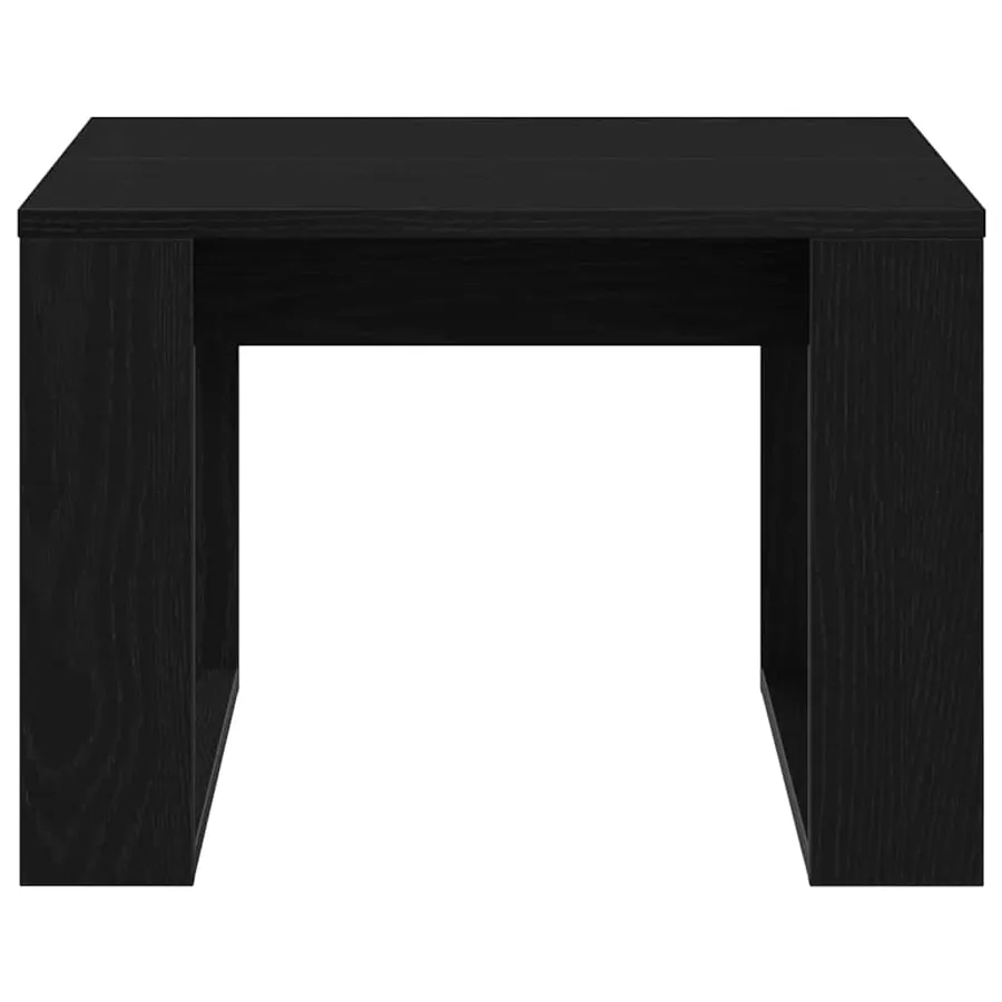 Table basse Chêne noir 50 x 50 x 35 cm Bois d'ingénierie - 6