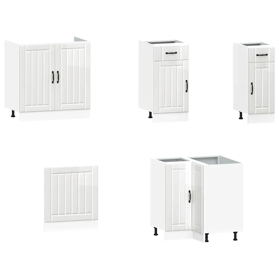 Ensemble d'armoires de cuisine 11 pcs Lucca bois d'ingénierie - 4