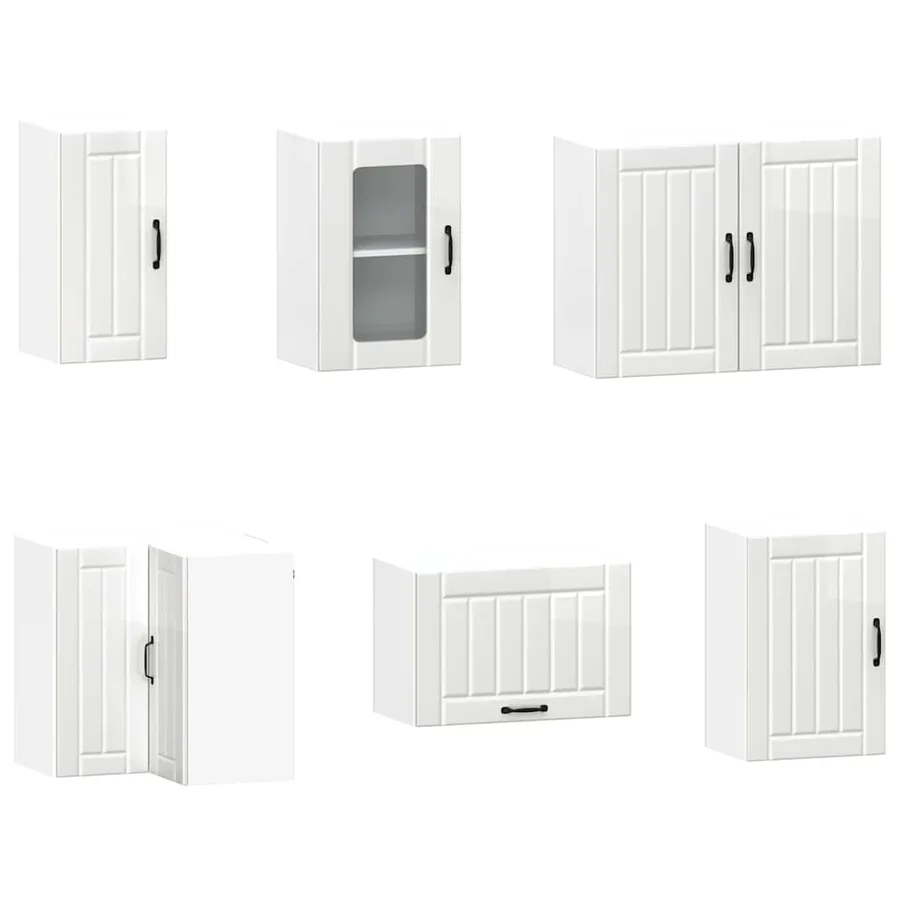 Ensemble d'armoires de cuisine 11 pcs Lucca bois d'ingénierie - 5