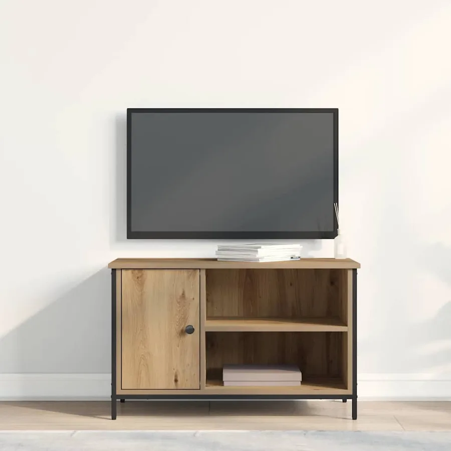 Meuble TV 80 x 40 x 50 cm chêne artisanal Bois d'ingénierie - 4