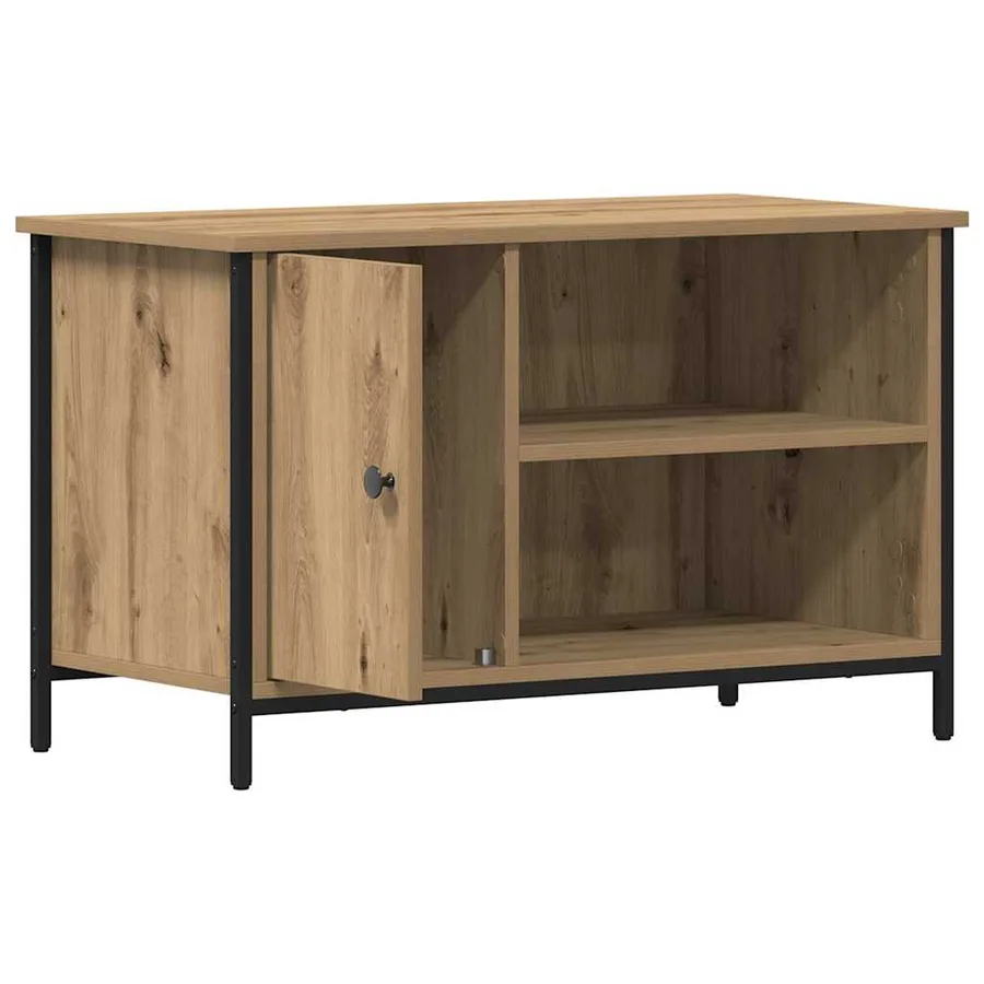 Meuble TV 80 x 40 x 50 cm chêne artisanal Bois d'ingénierie - 5