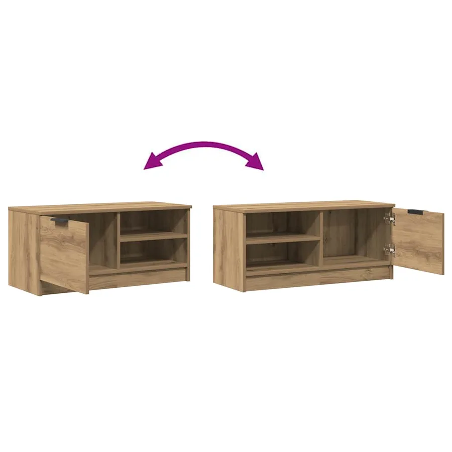 Meubles TV 2 pcs chêne artisanal 80x35x36,5cm bois d'ingénierie - 11