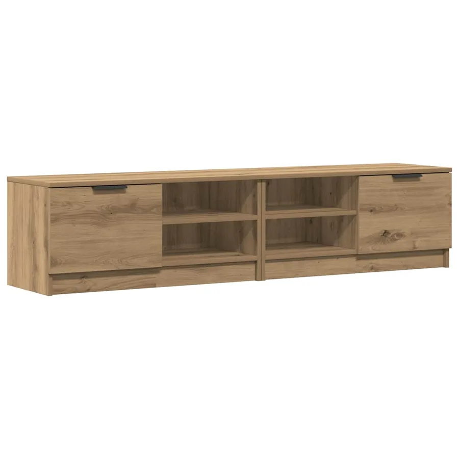 Meubles TV 2 pcs chêne artisanal 80x35x36,5cm bois d'ingénierie - 5
