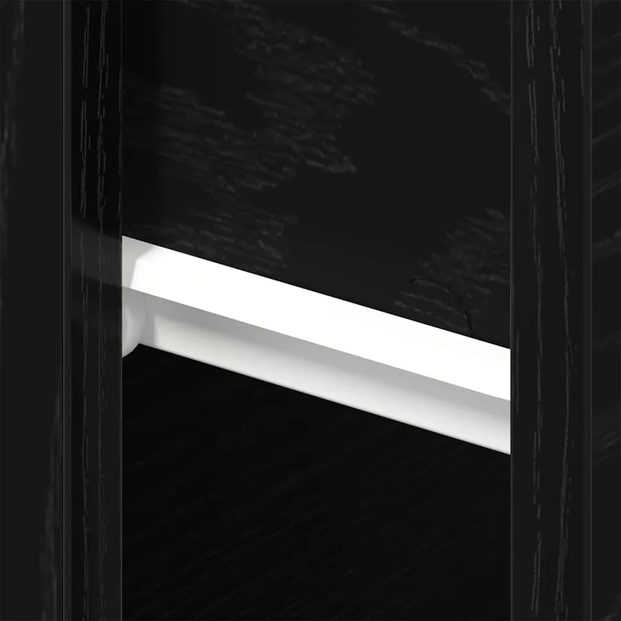 Cabinet de chevet avec tiroir 2 pcs Chêne noir 46 x 30 x 30 cm - 10
