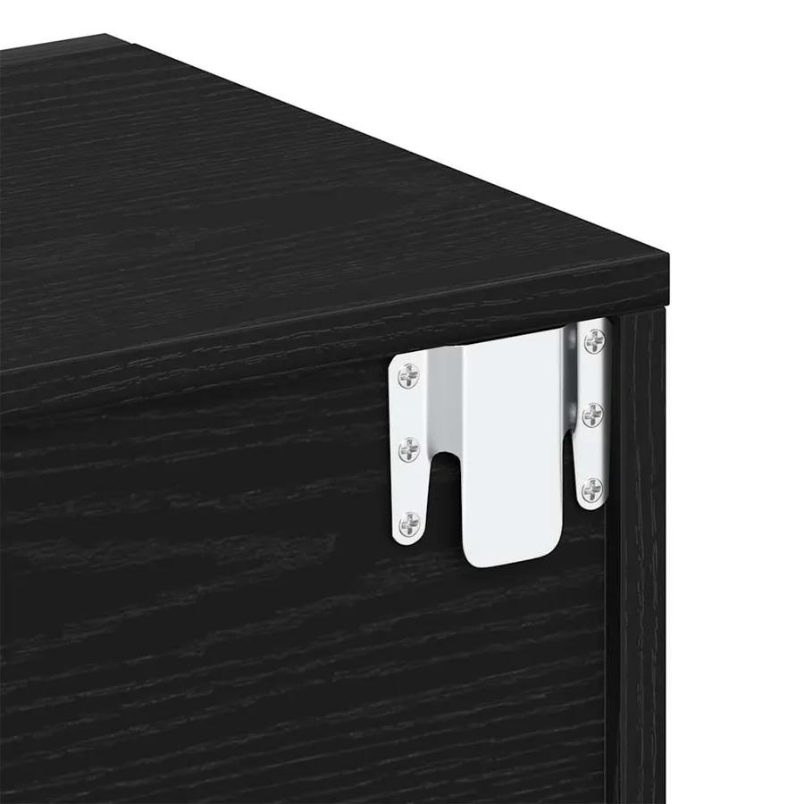 Cabinet de chevet avec tiroir 2 pcs Chêne noir 46 x 30 x 30 cm - 11