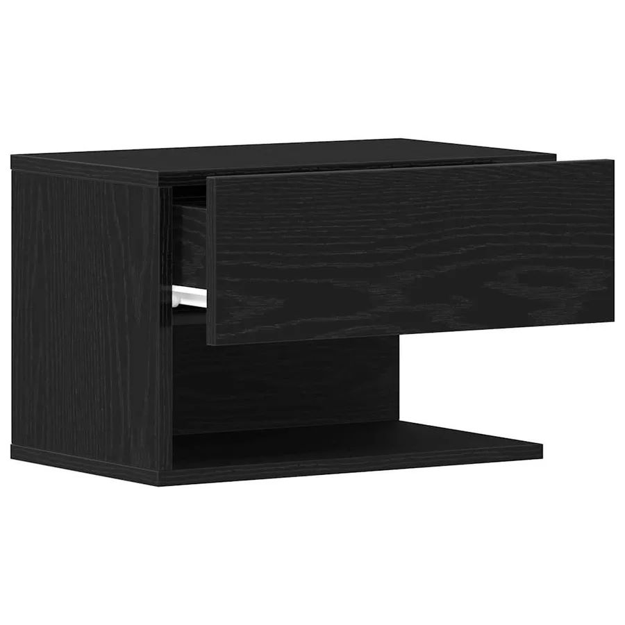 Cabinet de chevet avec tiroir 2 pcs Chêne noir 46 x 30 x 30 cm - 5