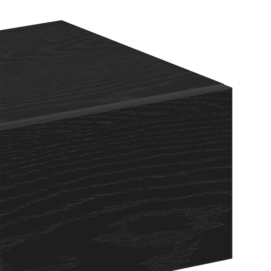 Cabinet de chevet avec tiroir 2 pcs Chêne noir 46 x 30 x 30 cm - 9