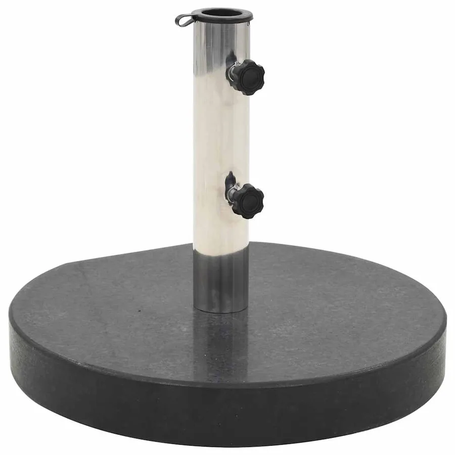 Socle de parasol Granite 28,5 kg Rond Noir - 2