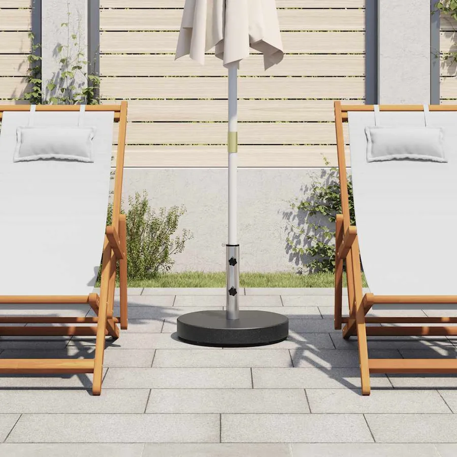 Socle de parasol Granite 28,5 kg Rond Noir - 3
