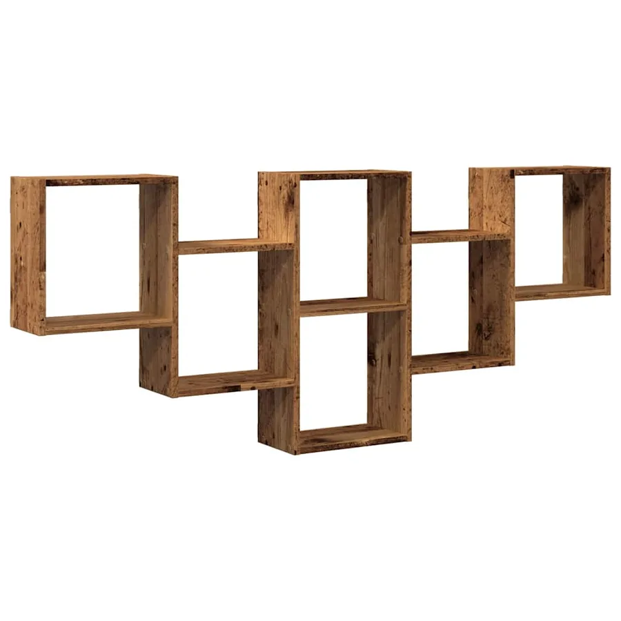 Étagère murale vieux bois 159x18x66 cm bois d'ingénierie - 2