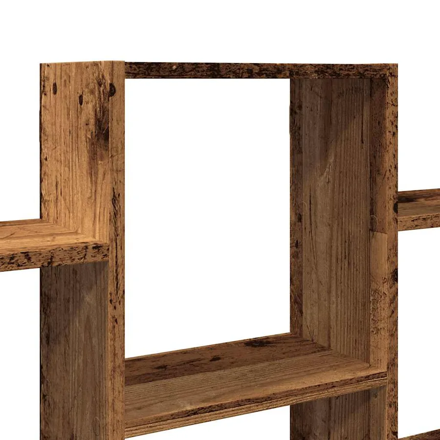 Étagère murale vieux bois 159x18x66 cm bois d'ingénierie - 7