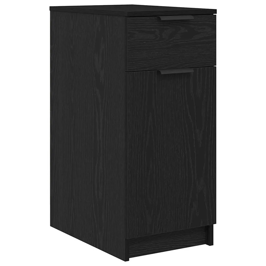 Cabinet de Bureau Chêne noir 33 x 50 x 75 cm Bois d'ingénierie - 2
