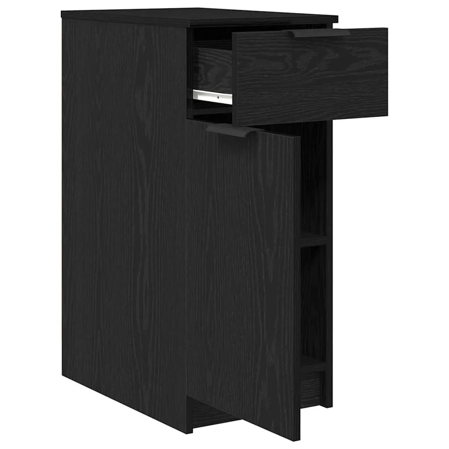 Cabinet de Bureau Chêne noir 33 x 50 x 75 cm Bois d'ingénierie - 5