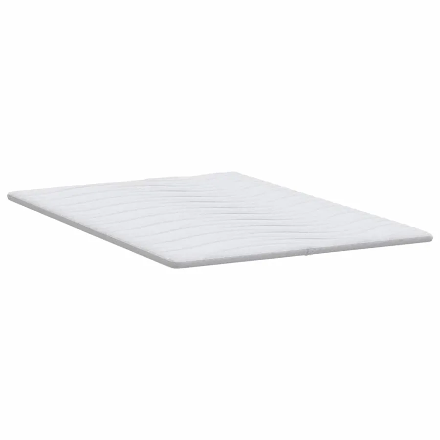 Surmatelas Blanc 140 x 200 cm Tissu en Tricot - 6