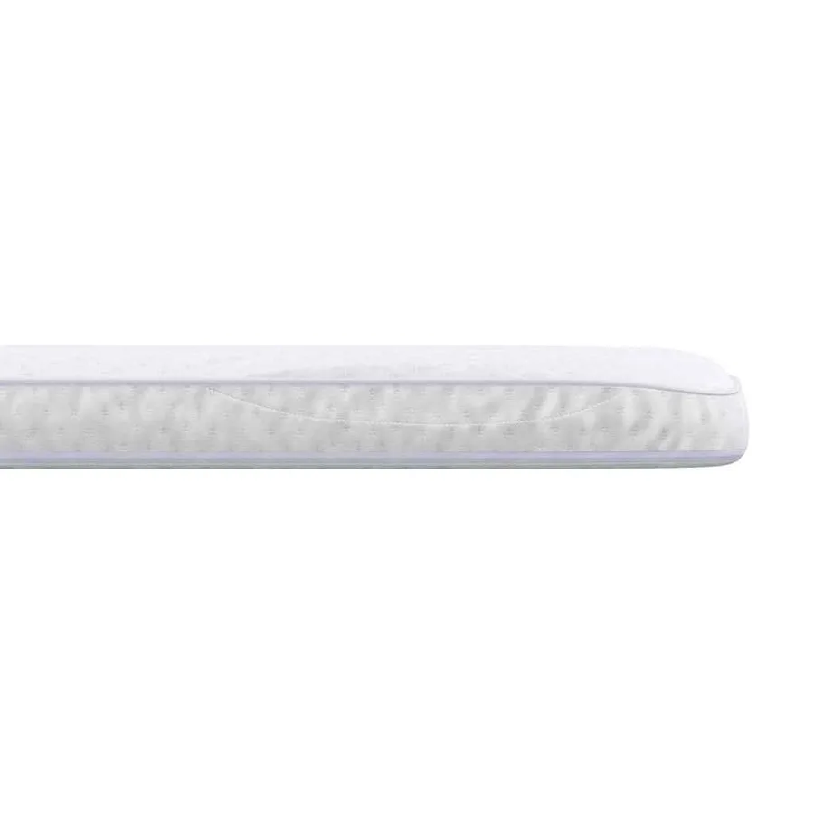 Surmatelas Blanc 140 x 200 cm Tissu en Tricot - 7