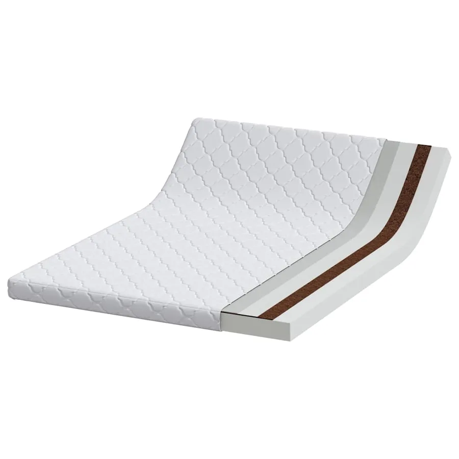 Matelas Blanc 160 x 200 cm Tissu jacquard - 4