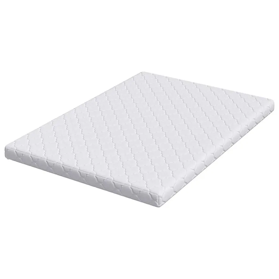 Matelas Blanc 160 x 200 cm Tissu jacquard - 5