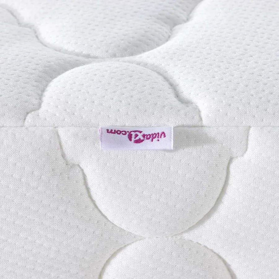 Matelas Blanc 160 x 200 cm Tissu jacquard - 9