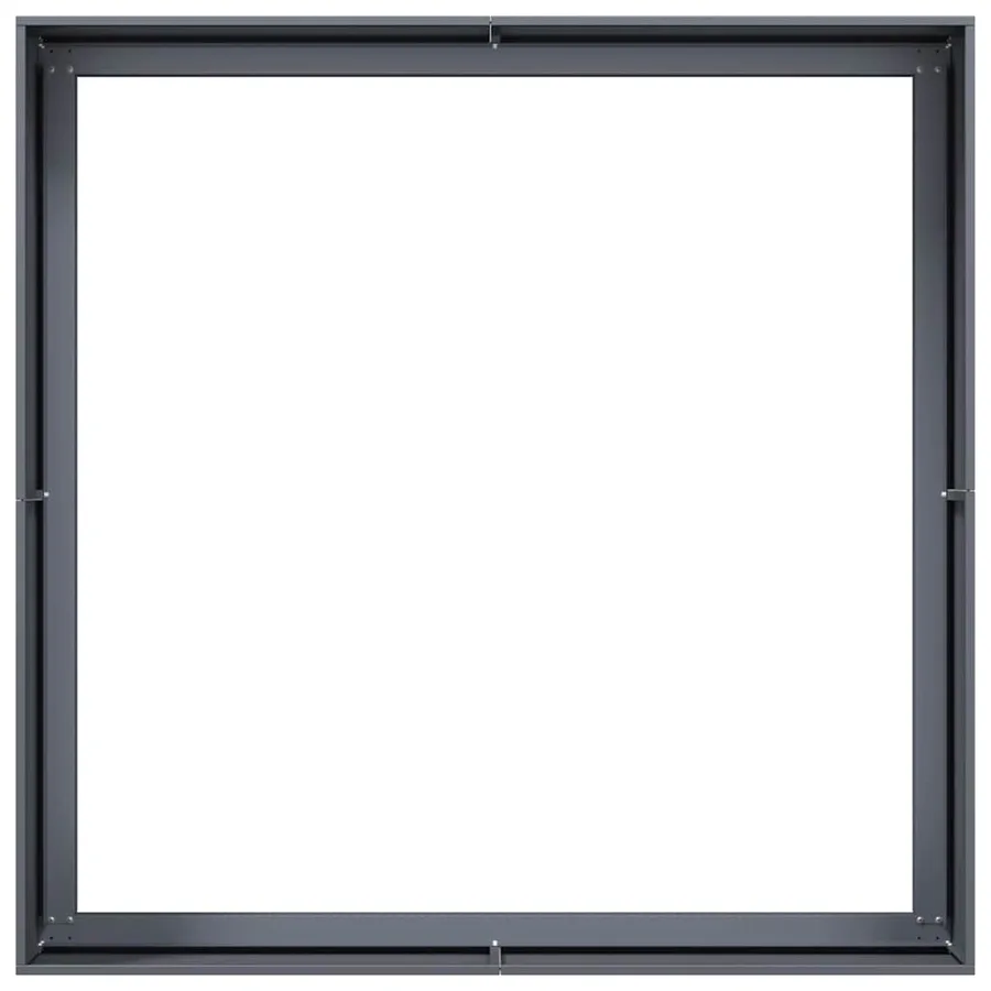 Jardinière anthracite 100x100x40 cm acier - 5