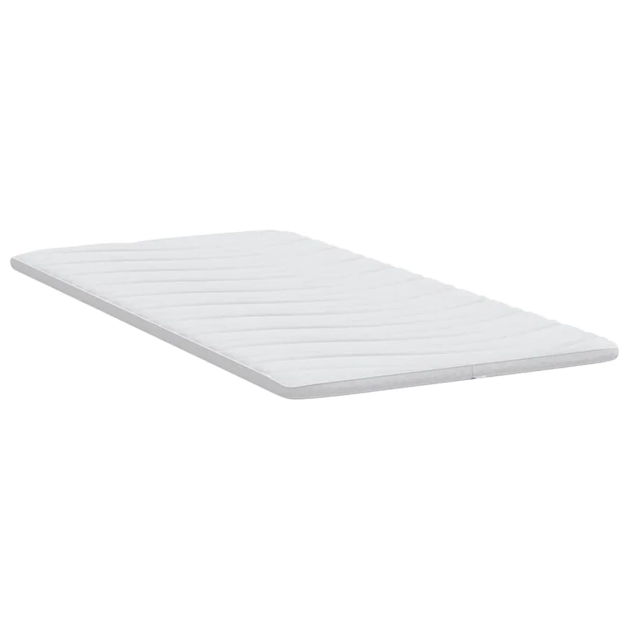 Surmatelas Blanc 90 x 200 cm Tissu en Tricot - 5
