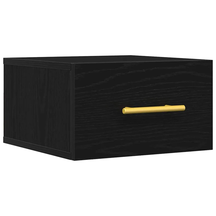 Cabinet de chevet Chêne noir 35 x 35 x 20 cm Bois d'ingénierie - 2