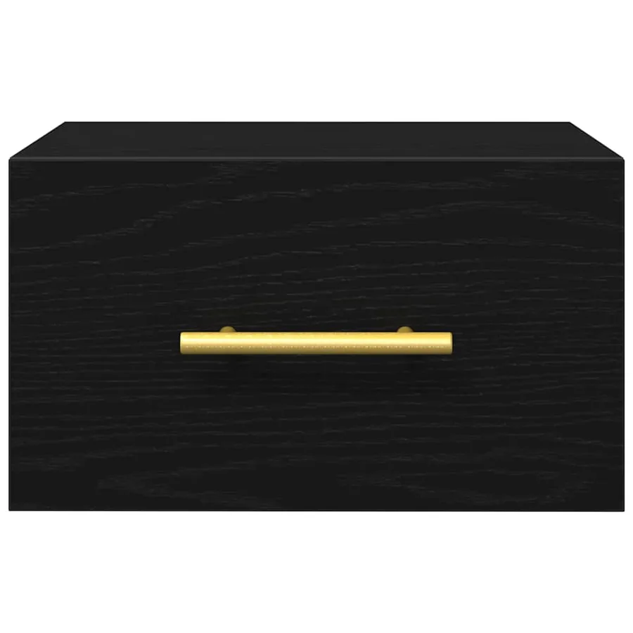 Cabinet de chevet Chêne noir 35 x 35 x 20 cm Bois d'ingénierie - 6