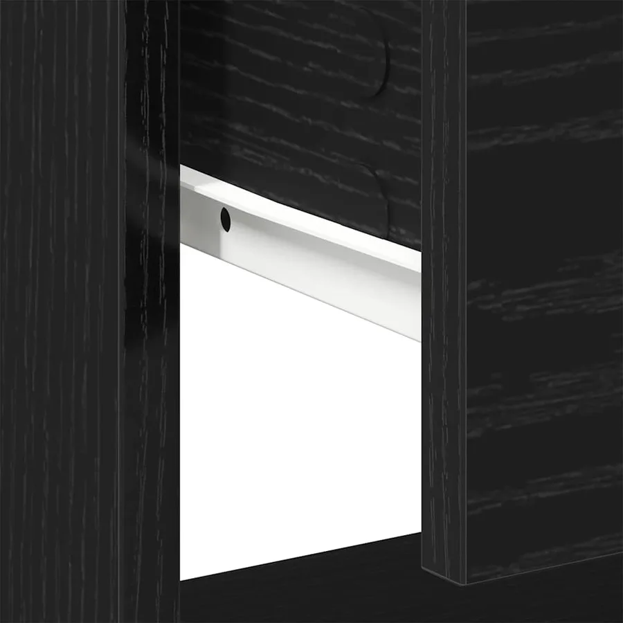 Table de nuit avec tiroir 2 pcs Chêne noir 45 x 34 x 44 cm - 11