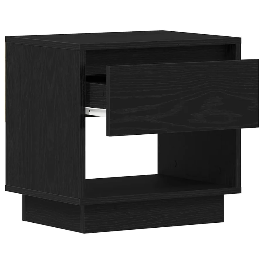 Table de nuit avec tiroir 2 pcs Chêne noir 45 x 34 x 44 cm - 5