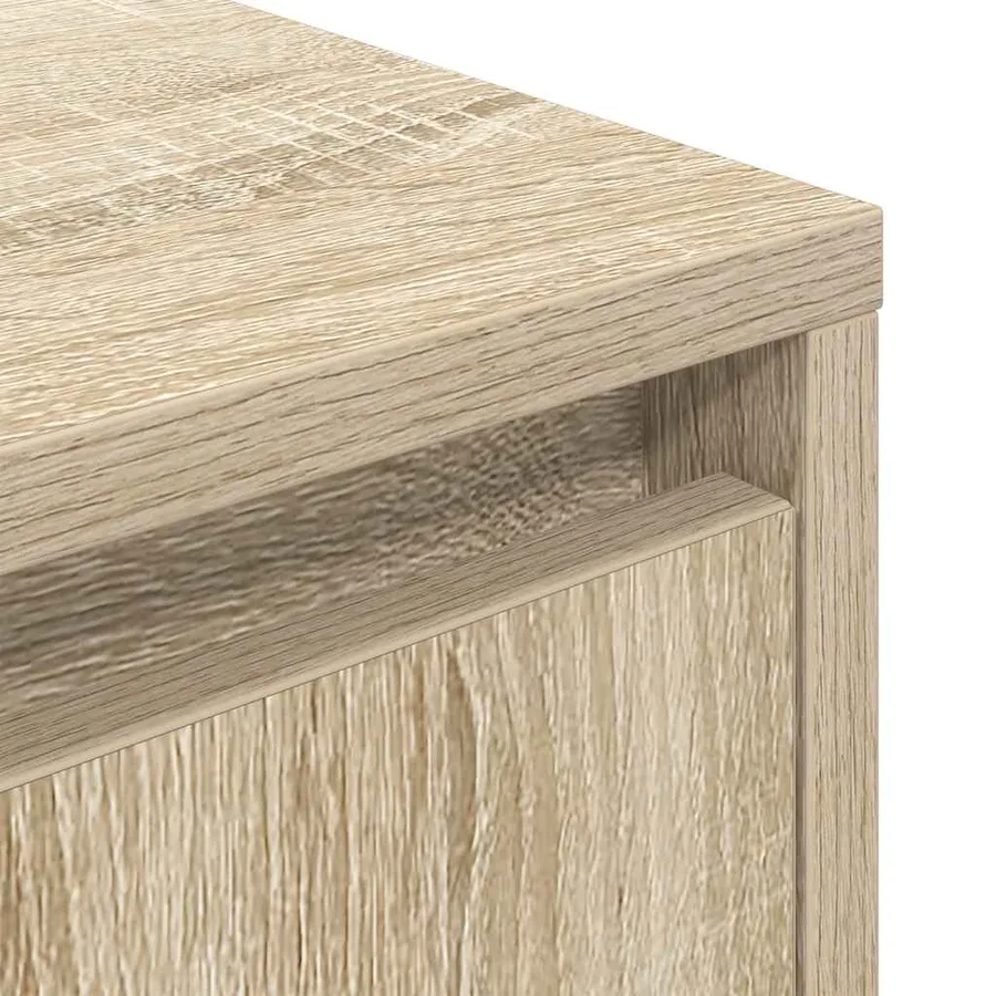 Table de chevet avec lumières LED chêne sonoma 38x34x65 cm - 12