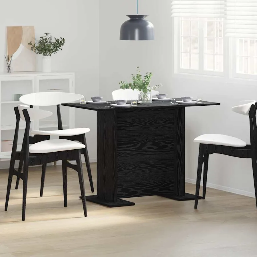 Table de salle à manger Chêne noir 110 x 60 x 75 cm
