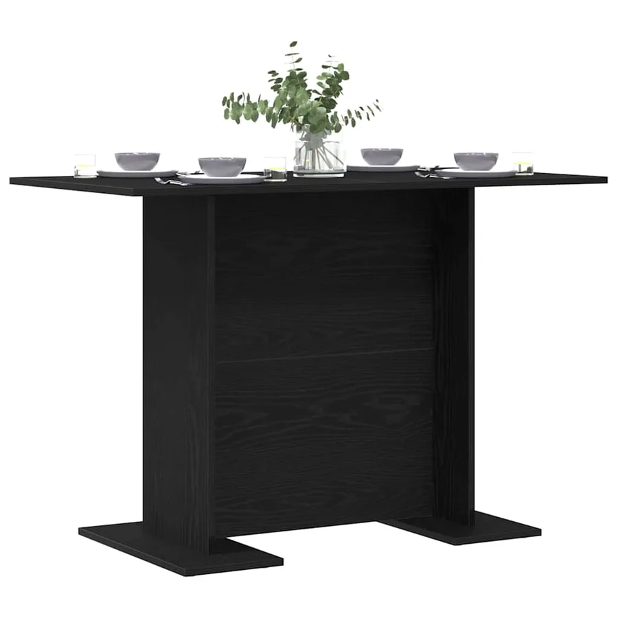 Table de salle à manger Chêne noir 110 x 60 x 75 cm - 3