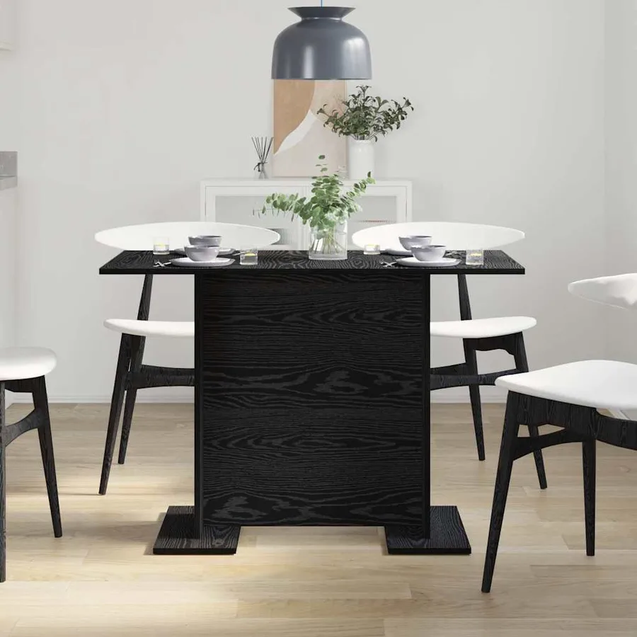 Table de salle à manger Chêne noir 110 x 60 x 75 cm - 4
