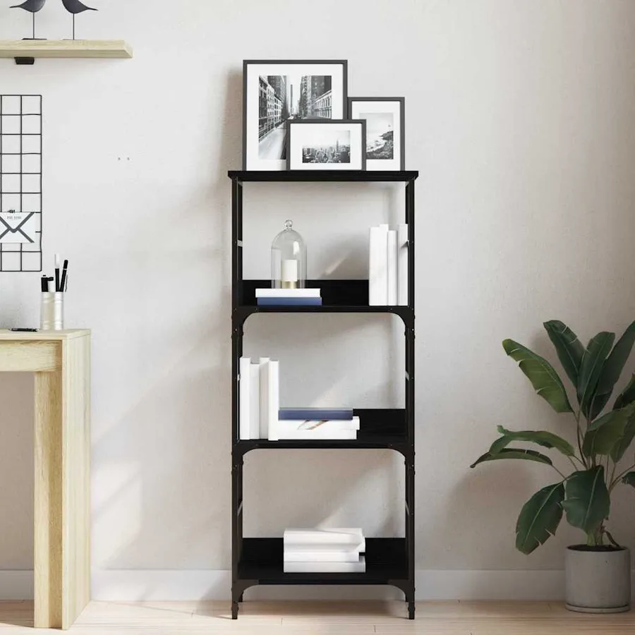 Étagère Chêne noir 50 x 33 x 117,5 cm Bois d'ingénierie - 4