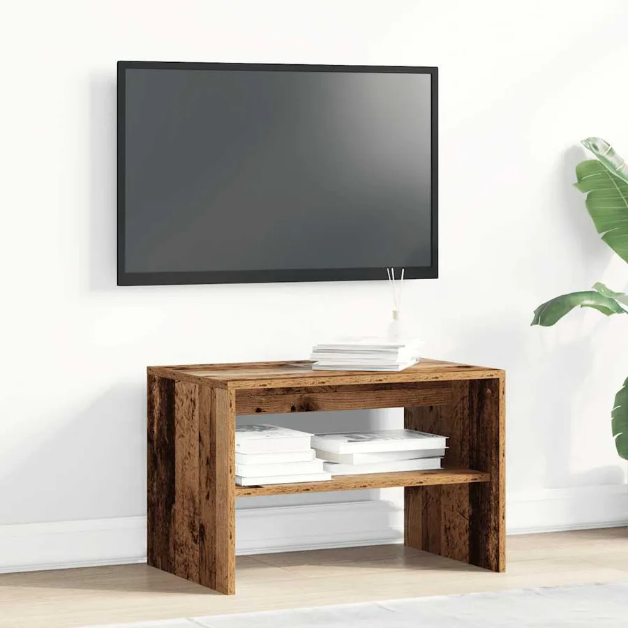Meuble TV vieux bois 60x40x40 cm bois d'ingénierie - 3