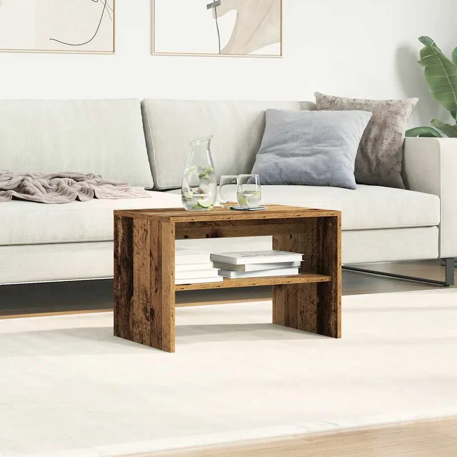 Meuble TV vieux bois 60x40x40 cm bois d'ingénierie - 4