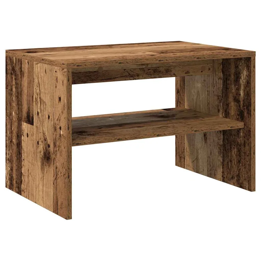 Meuble TV vieux bois 60x40x40 cm bois d'ingénierie - 7