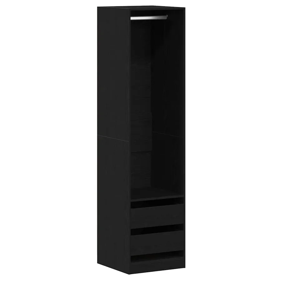 Armoire Chêne noir 50 x 50 x 200 cm Bois d'ingénierie - 2