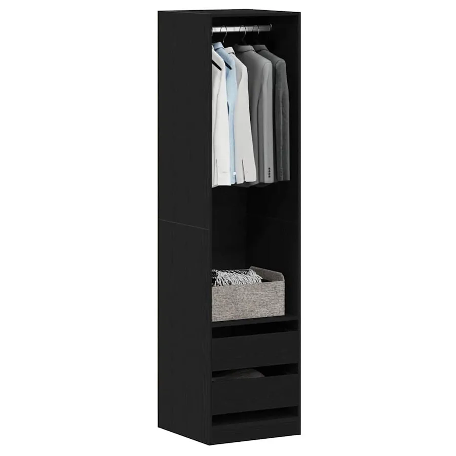 Armoire Chêne noir 50 x 50 x 200 cm Bois d'ingénierie - 3