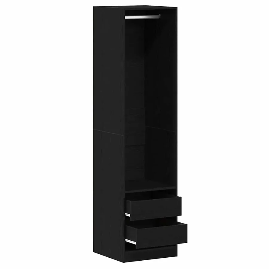 Armoire Chêne noir 50 x 50 x 200 cm Bois d'ingénierie - 5