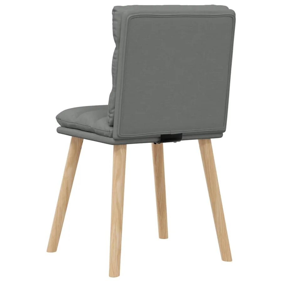 Chaises à manger lot de 6 gris foncé tissu - 6
