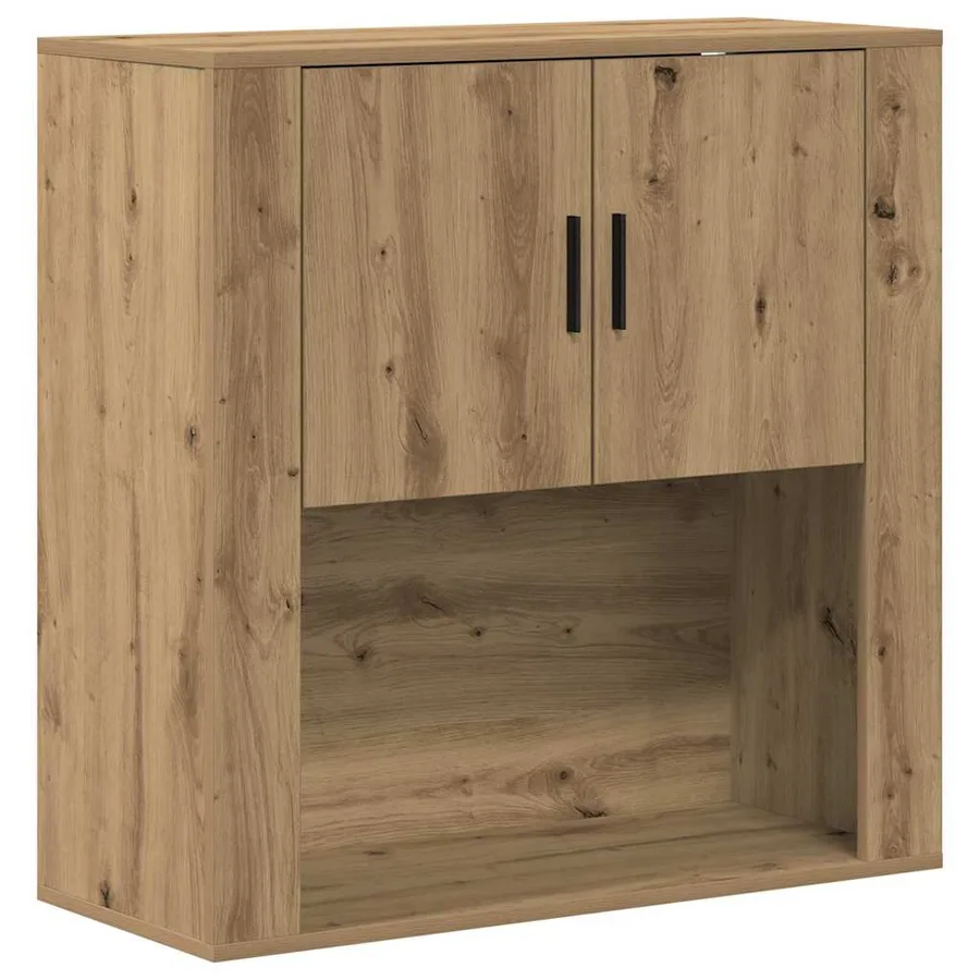 Meuble mural Chêne artisanal 80 x 33 x 80 cm Bois d'ingénierie - 2