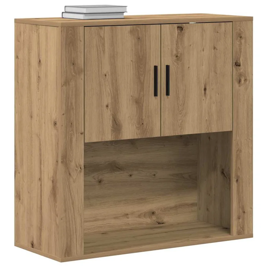 Meuble mural Chêne artisanal 80 x 33 x 80 cm Bois d'ingénierie - 3